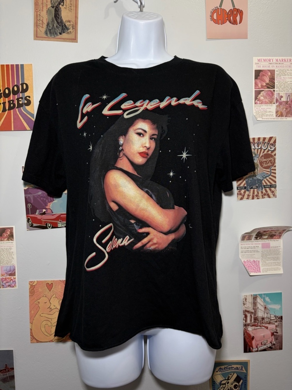 Black Selena La Leyenda Short-Sleeve Graphic Tee